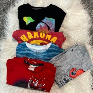 Disney / Marvel / Spider-Man shirt bundle - 5 shirts in good condition